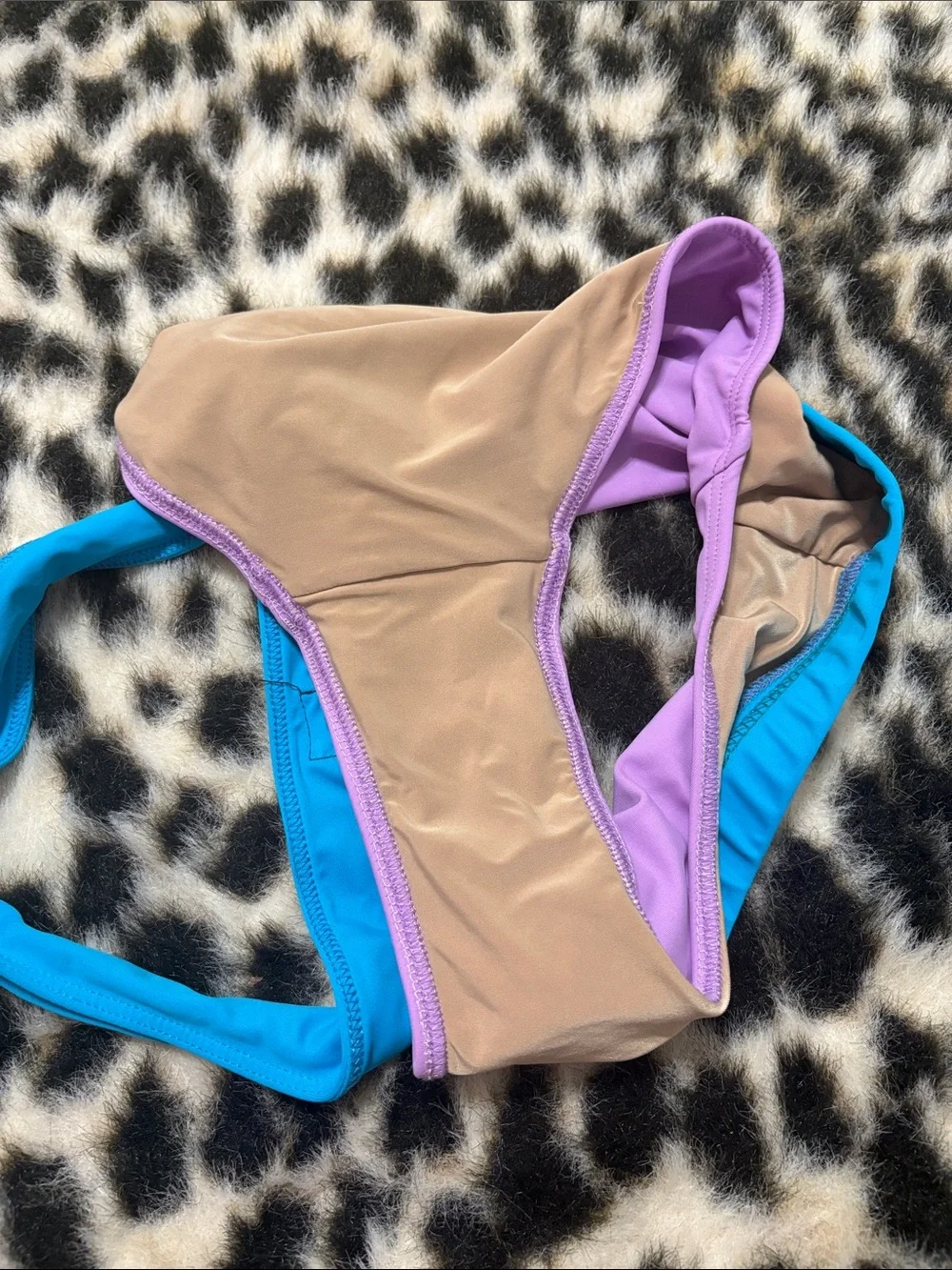 Kids Dance Briefs in Purple and Blue - Performance Costume